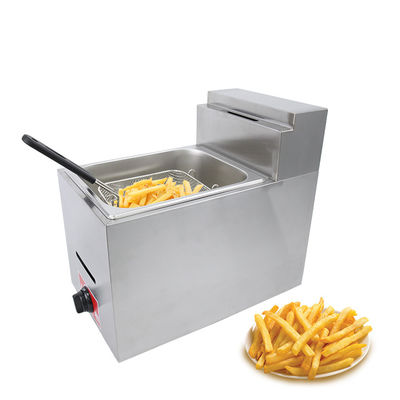 Mini-fritadora de gás de gás liquefeito de 6 litros contínua para fazer fritar alimentos na mesa