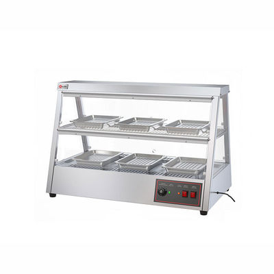43 kg de aço inoxidável aquecedor de alimentos Vitrine 1.6KW aquecedor de alimentos quentes elétricos