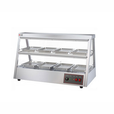 43 kg de aço inoxidável aquecedor de alimentos Vitrine 1.6KW aquecedor de alimentos quentes elétricos