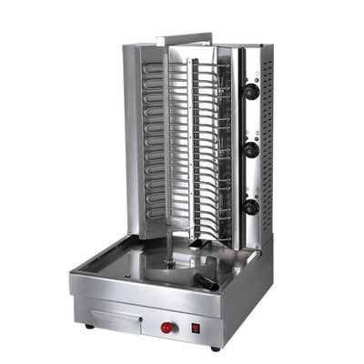 3 queimadores automático de frango Doner Kebab Shawarma Grill Equipamento máquina com frangos de corte