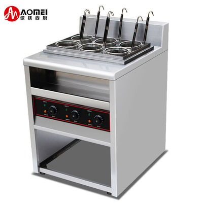 Equipamento mecânico de cozinha freestand 6 cestas cozinha de massas elétrica logotipo personalizado