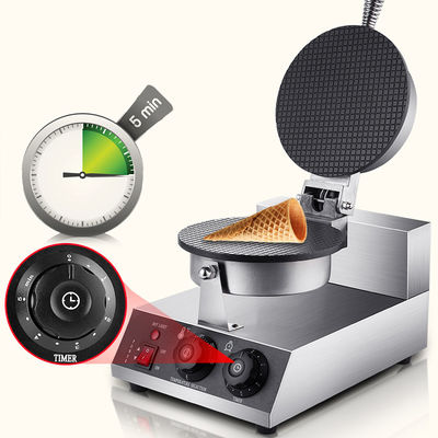 1.2W termostato ajustável Cone de sorvete elétrico Baker Waffle Cone Maker para comercial