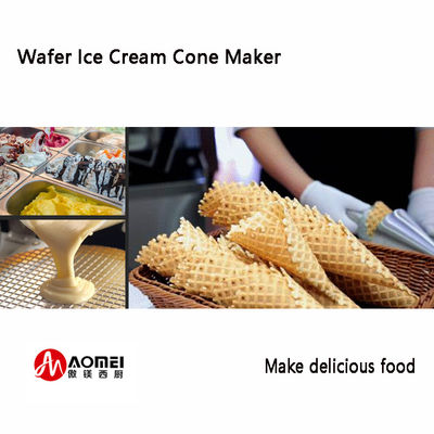 1.2W termostato ajustável Cone de sorvete elétrico Baker Waffle Cone Maker para comercial