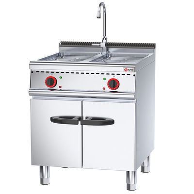 Panela de cozimento vertical de 80L de aço inoxidável com inclinação por gás para cozinha comercial
