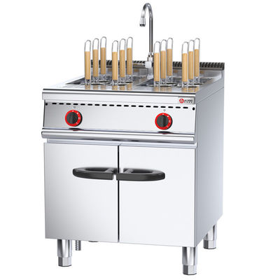 Panela de cozimento vertical de 80L de aço inoxidável com inclinação por gás para cozinha comercial
