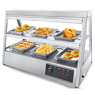 Modern Desgin Duas camadas de circulação de ar quente Display de alimentos mais quente para frango frito