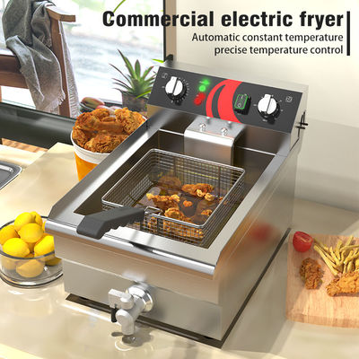Fritadora industrial de 13 litros para fritar batatas fritas e frango