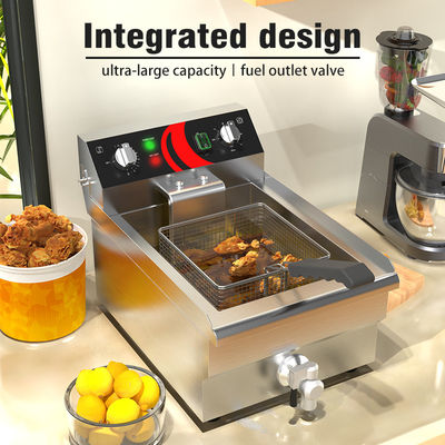 Fritadora industrial de 13 litros para fritar batatas fritas e frango