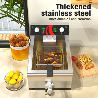 Fritadora industrial de 13 litros para fritar batatas fritas e frango