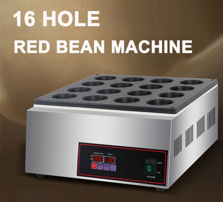 Máquina comercial de bolo de feijão vermelho de 32 buracos com produção automática e eficiência de 5 kW
