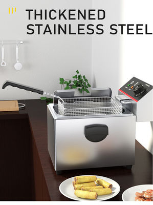 Fritadora Elétrica Comercial 3000W 1 Tanque 1 Cesta Perfeita para Restaurantes