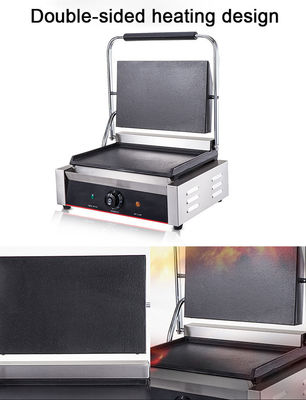 Hotel Cozinha Grill de aço inoxidável Design de porta Multi-cozinha Grill de contato de dois lados 220V