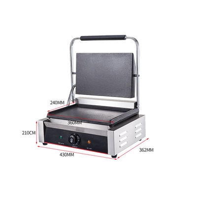 Hotel Cozinha Grill de aço inoxidável Design de porta Multi-cozinha Grill de contato de dois lados 220V