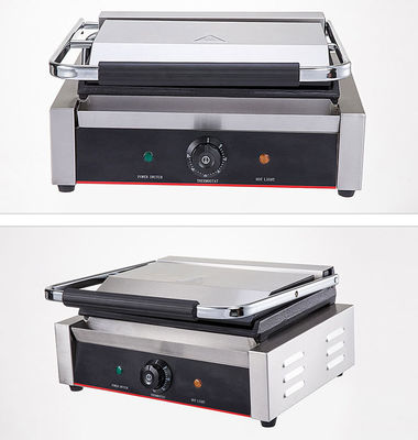 Hotel Cozinha Grill de aço inoxidável Design de porta Multi-cozinha Grill de contato de dois lados 220V
