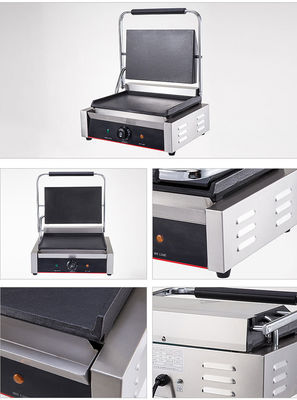 Hotel Cozinha Grill de aço inoxidável Design de porta Multi-cozinha Grill de contato de dois lados 220V