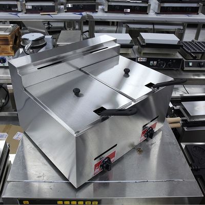 Frigorífico de gás liquefeito de aço inoxidável com 2 reservatórios e 2 cestas, de capacidade de 12 litros