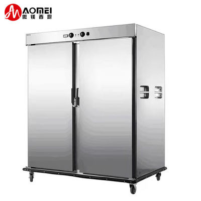 120 mm de altura de camada de aço inoxidável móvel carrinho aquecedor de alimentos para banquete e comercial