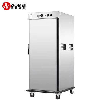 120 mm de altura de camada de aço inoxidável móvel carrinho aquecedor de alimentos para banquete e comercial