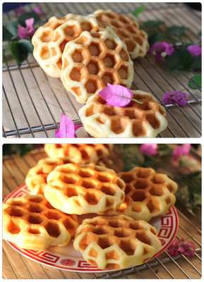 Fabricante elétrico de waffle de ovo quadrado para assar pão de bolo de waffle a 0-250 ° C