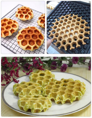 Fabricante elétrico de waffle de ovo quadrado para assar pão de bolo de waffle a 0-250 ° C
