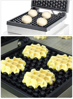 Fabricante elétrico de waffle de ovo quadrado para assar pão de bolo de waffle a 0-250 ° C