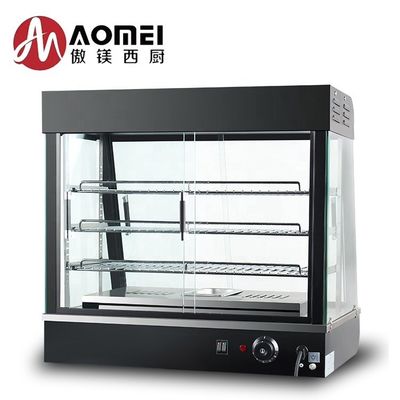 Função de aquecedor e aquecedor Vitrine de exibição elétrica para cozinha comercial