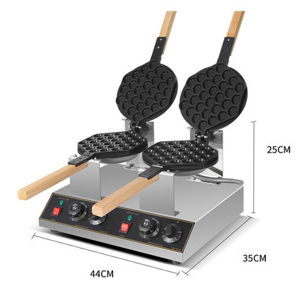 Máquina de fabricação de waffles belga de aço inoxidável e fácil de operar