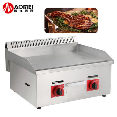 728*400*8mm Grill Plate Size Gas Grill Stove para GPL/GN em equipamentos comerciais de cozinha