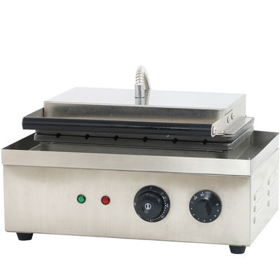 Máquinas de lanches de aço inoxidável para waffle de milho 220V estilo comercial de seis partes