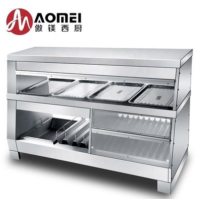 Design de restaurantes Multifuncional de alimentos aquecedor mostrador Contador com 30-85C temperatura