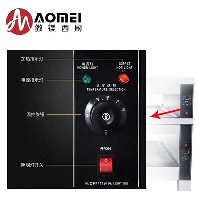 Design de restaurantes Multifuncional de alimentos aquecedor mostrador Contador com 30-85C temperatura