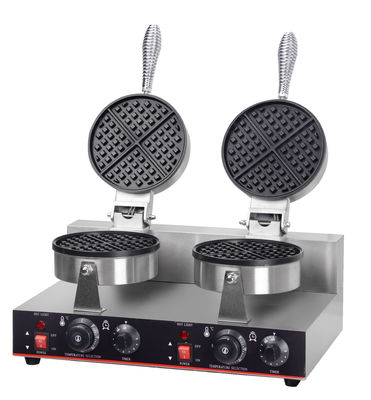 Máquina elétrica para fazer waffles com 2 placas e controle de temperatura Peso bruto 12,5 kg