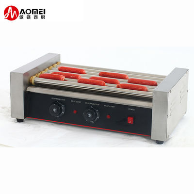 5 Grill de rolos máquina de cachorro-quente para equipamentos de cozinha de restaurante de aço inoxidável
