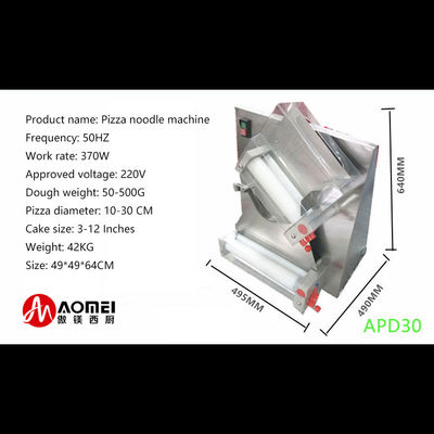 Máquina elétrica de rolamento de massa de pizza APD30 para equipamentos de cozinha em instalações de fabricação