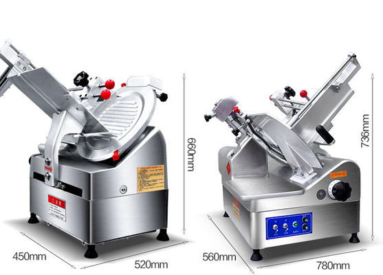 Máquina automática de cortar carne de aço inoxidável de 300 mm para cozinha comercial