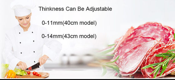 Máquina automática de cortar carne de aço inoxidável de 300 mm para cozinha comercial
