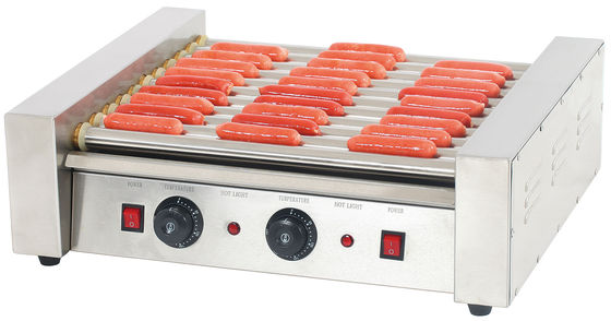 9 Roller Hot Dog Grill Maker para conveniência e eficiência da máquina de lanches de varejo
