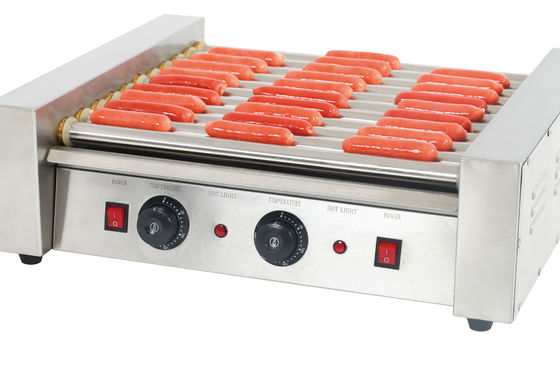 9 Roller Hot Dog Grill Maker para conveniência e eficiência da máquina de lanches de varejo
