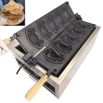 Fabricante de Waffle de Ovo Elétrico Comercial Sem Adesivo com Formas de Caranguejo e Animais Cartoon 110/220 Voltage