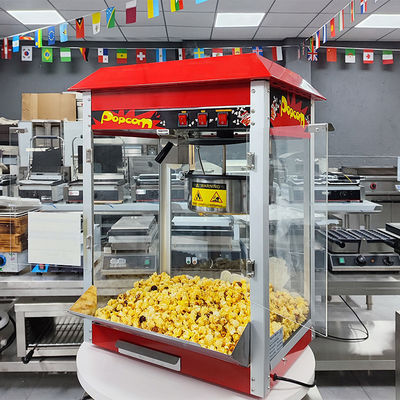Máquina industrial comercial de pipoca para cinema NO Material de alumínio controlado por aplicação