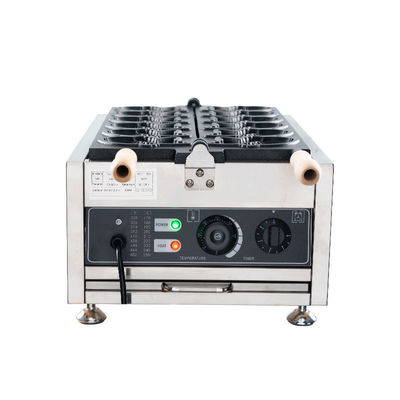 Torta de peixe coreana fabricante de waffle Taiyaki elétrico comercial com 18 kg de aço inoxidável
