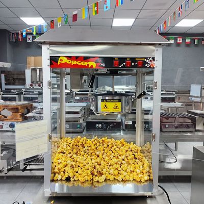 220-240V/50-60Hz Máquina comercial de pipoca de caramelo com capacidade de derretimento de manteiga