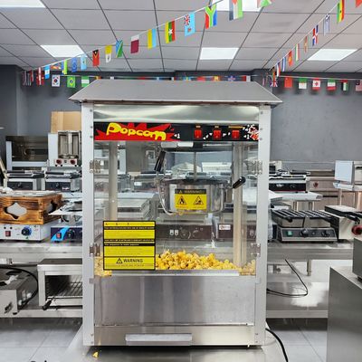220-240V/50-60Hz Máquina comercial de pipoca de caramelo com capacidade de derretimento de manteiga