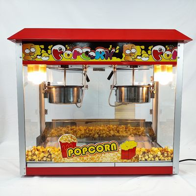 Máquina Industrial de Caramelo Duplo Pot de Pipocas Fabricante de Pipocas Comercial para o seu evento