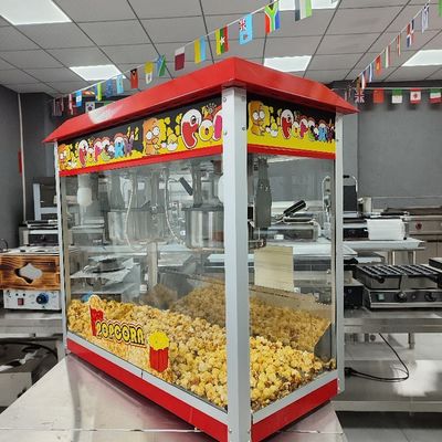 Máquina Industrial de Caramelo Duplo Pot de Pipocas Fabricante de Pipocas Comercial para o seu evento