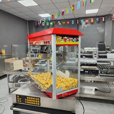 Máquina Industrial de Caramelo Duplo Pot de Pipocas Fabricante de Pipocas Comercial para o seu evento