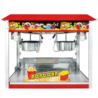Máquina Industrial de Caramelo Duplo Pot de Pipocas Fabricante de Pipocas Comercial para o seu evento