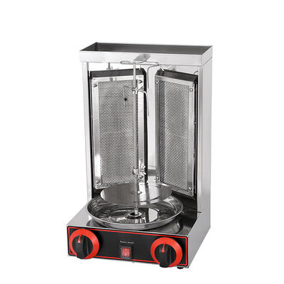 2 em 1 Máquina automática rotativa de Doner Kebab para GLP 2800Pa 37x37.5x53.5cm Tamanho de embalagem