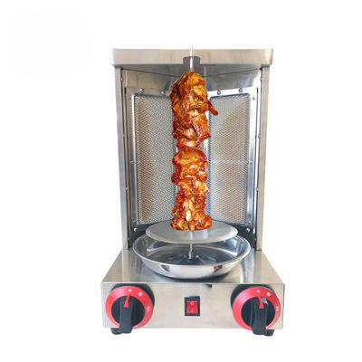 2 em 1 Máquina automática rotativa de Doner Kebab para GLP 2800Pa 37x37.5x53.5cm Tamanho de embalagem