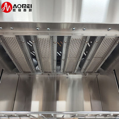 Máquina de grelha de gás de salamandra comercial de aço inoxidável 610*470*610mm 21,85KG
